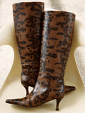 Trap Boots in Embossed Python