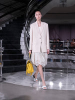 Proenza Schouler Runway image of VESSA JACKET IN STRETCH WOOL CREPE in Macadamia