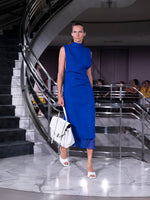 Proenza Schouler Runway Image of MAILA DRESS IN STRETCH WOOL CREPE in Ultramarine