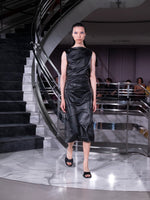 Proenza Schouler Runway Image of RANIA DRESS IN NAPPA in Black