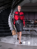 Proenza Schouler Runway Image of NESSA SKIRT IN NAPPA in Black