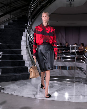 Proenza Schouler Runway Image of NESSA SKIRT IN NAPPA in Black