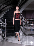 Proenza Schouler Runway Image of VESSA SKIRT IN STRETCH WOOL CREPE in Black 