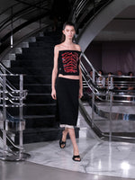Proenza Schouler Runway Image of VESSA SKIRT IN STRETCH WOOL CREPE in Black 