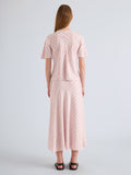 Proenza Schouler Back Full Length Image of Gina Skirt in Pinstripe Flou