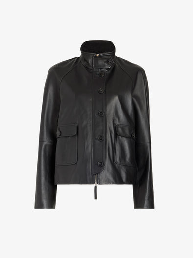 Proenza Schouler still life image of Gio Jacket in Lightweight Leather in Black