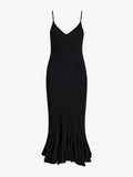 Proenza Schouler Still Life Image of Giuditta Dress in Viscose Ribbed Godet in Black