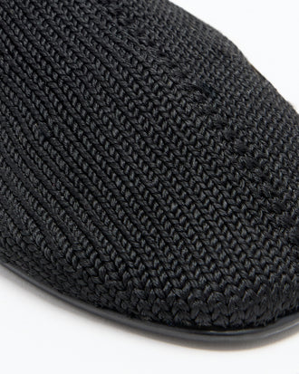 Proenza Schouler Detail image of Glove Knit Slippers in Viscose Knit in black
