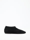 Proenza Schouler Front image of Glove Knit Slippers in Viscose Knit in black