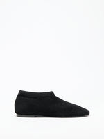 Proenza Schouler Front image of Glove Knit Slippers in Viscose Knit in black
