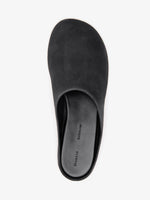 Proenza Schouler Still Life Aerial Image of Glove Slides In Kidsuede in Black 