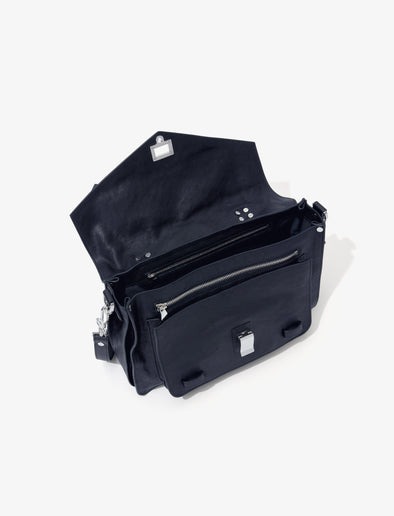 Proenza Schouler Aerial image of PS1 Medium Bag in BLACK
