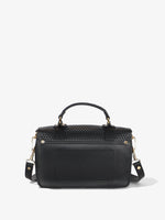 Back view of PS1 Tiny Bag in Perforated Leather in black
