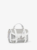 Side image of PS1 Tiny Bag In Perforated Leather in OPTIC WHITE