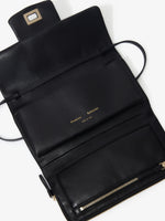 Interior image of Flip Shoulder Bag in Black