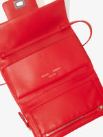 Interior image of Flip Shoulder Bag in Red