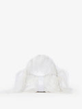Back image of Park Shoulder Bag In Optic White Nylon With Feathers