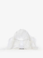 Back image of Park Shoulder Bag In Optic White Nylon With Feathers