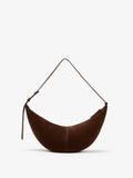 Back image of Slide Bag in Soft Suede in Chocolate