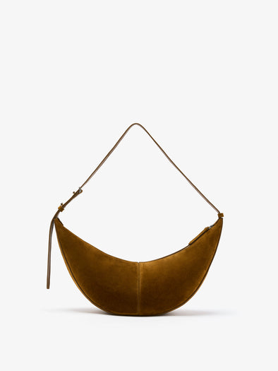 Back image of Slide Bag in Soft Suede in Fern