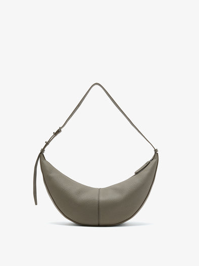 Back image of Slide Bag in Soft Pebbled Calf in Slate