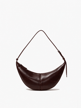 Proenza Schouler Front image of Slide Bag in Pull Up Calf in Dark Brown
