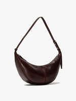 Proenza Schouler Side image of Slide Bag in Pull Up Calf in Dark Brown