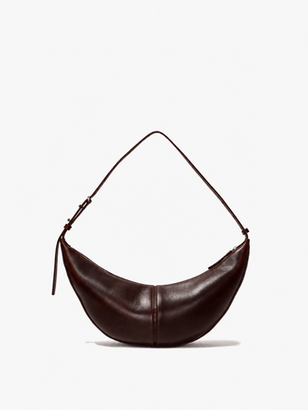 Proenza Schouler Back image of Slide Bag in Pull Up Calf in Dark Brown