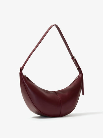 Proenza Schouler side image of Slide Bag in DARK RED