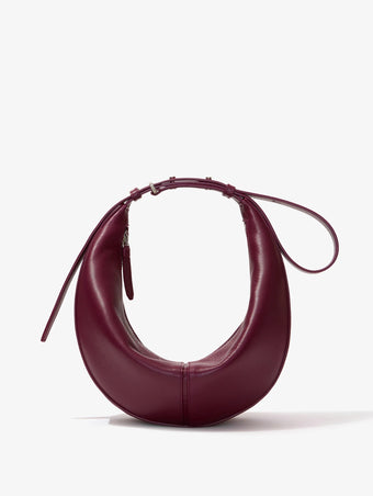 Proenza Schouler front image of Slide Bag in DARK RED cinched