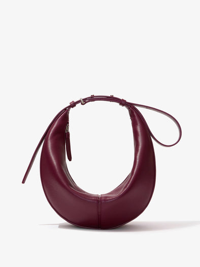 Proenza Schouler front image of Slide Bag in DARK RED cinched