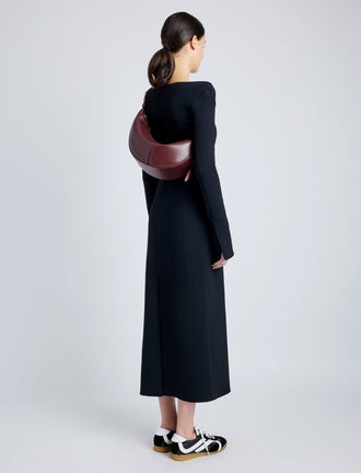 Proenza Schouler image of model wearing Slide Bag in DARK RED