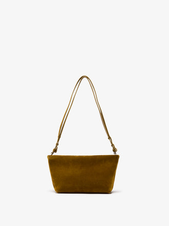 Proenza Schouler Front image of Bond Bag in Suede in Fern