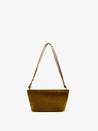 Proenza Schouler Back image of Bond Bag in Suede in Fern