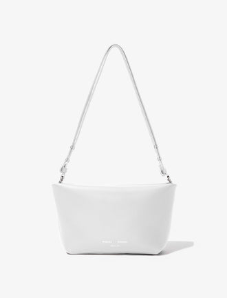 Back image of Bond Bag in Smooth Nappa in WHITE