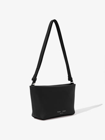 Side image of Bond Bag in Smooth Nappa in BLACK