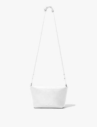 Front image of Bond Bag in Smooth Nappa in WHITE