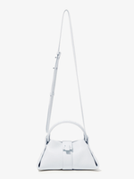 Front image of Mini Park Crossbody Bag in OPTIC WHITE with strap
