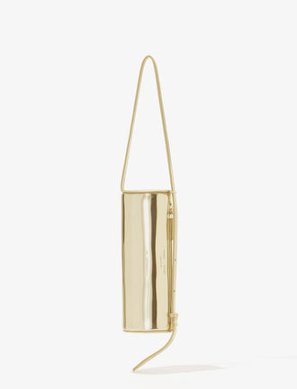 Front vertical image of Silo Bag in Soft Mirrored Fabric in LIGHT GOLD