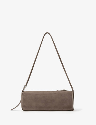 Back image of Silo Bag in Kid Suede in TAUPE