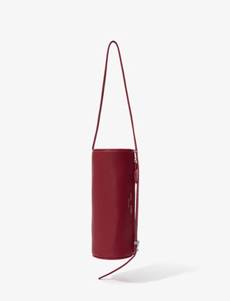 Front image of SIlo Bag in Nappa in Rosewood