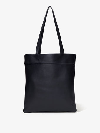 Back image of Split Tote in Nappa in Black