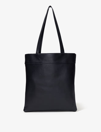 Back image of Split Tote in Nappa in Black