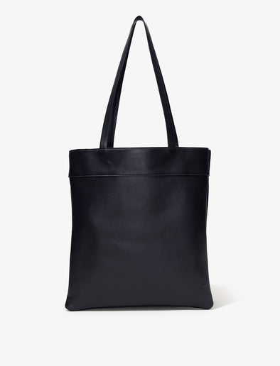 Back image of Split Tote in Nappa in Black