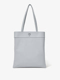 Front image of Split Tote in Nappa in Light Grey
