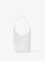 Front image of Slope Shoulder Bag In Soft Spazzolato in OPTIC WHITE