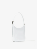 Side image of Slope Shoulder Bag In Soft Spazzolato in OPTIC WHITE