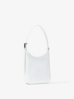 Side image of Slope Shoulder Bag In Soft Spazzolato in OPTIC WHITE