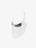 Aerial image of Slope Shoulder Bag In Soft Spazzolato in OPTIC WHITE