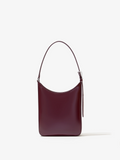Back image of Slope Shoulder Bag In Soft Spazzolato in DARK RED
